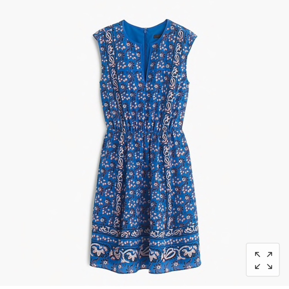 J Crew Vintage Silk Dress